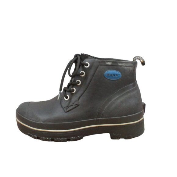 Bogs Other - Bogs Black Rubber Waterproof Industrial Chukka Boots Size US 10
